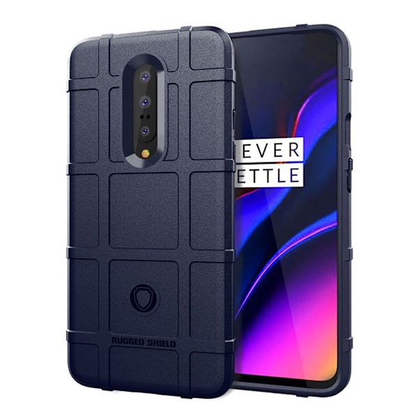 OnePlus 7 Pro firkantet gitter cover - blå Blue