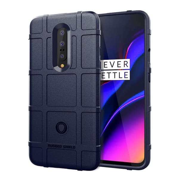 OnePlus 7 Pro kvadratisk rutenett deksel - Blå Blue