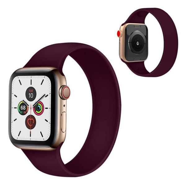 Apple Watch Series 5 / 4 40mm silikone flex-urrem - Lilla Større Purple