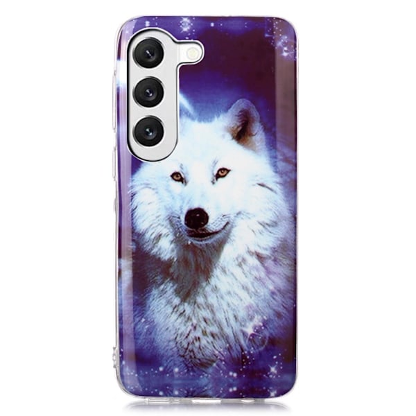 Deco Samsung Galaxy S23 skal - Varg / Stjärnklar Himmel Lila