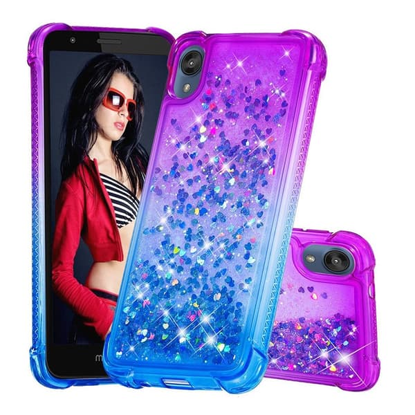 Princess Motorola Moto E6 kuoret - Violetti / Sininen Blue
