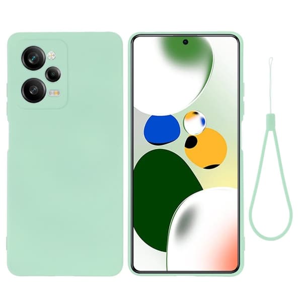 Matte Liquid silikone cover til Xiaomi Poco X5 Pro / Xiaomi Redmi Note 12 Pro Speed - Grøn Green