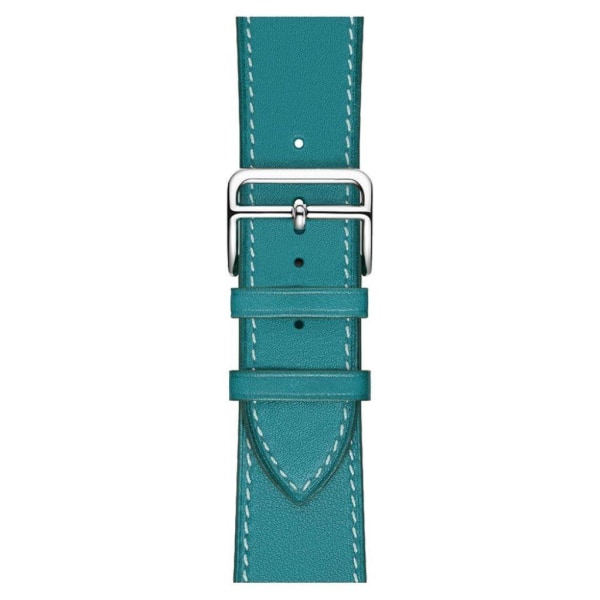 Apple Watch Series 4 40mm genuine leather watch band - Blue Blå