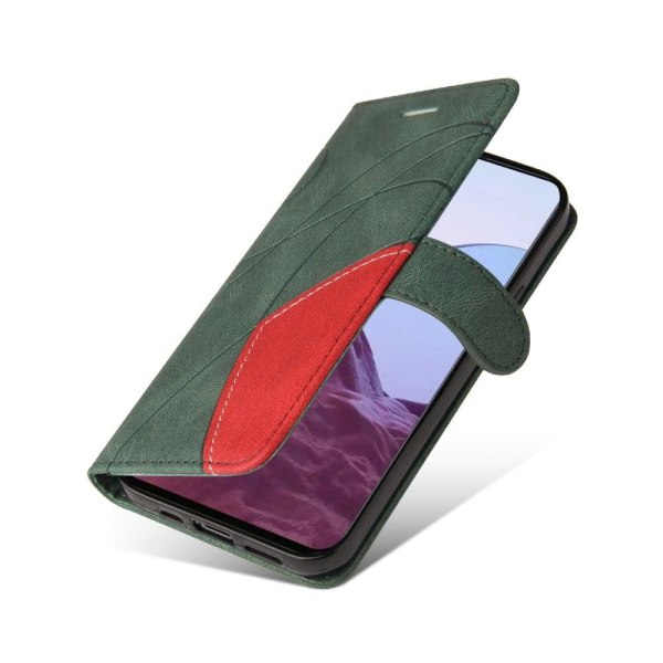 Textured Nahkakotelo With Strap For OnePlus Nord N20 5G - Vihreä Green