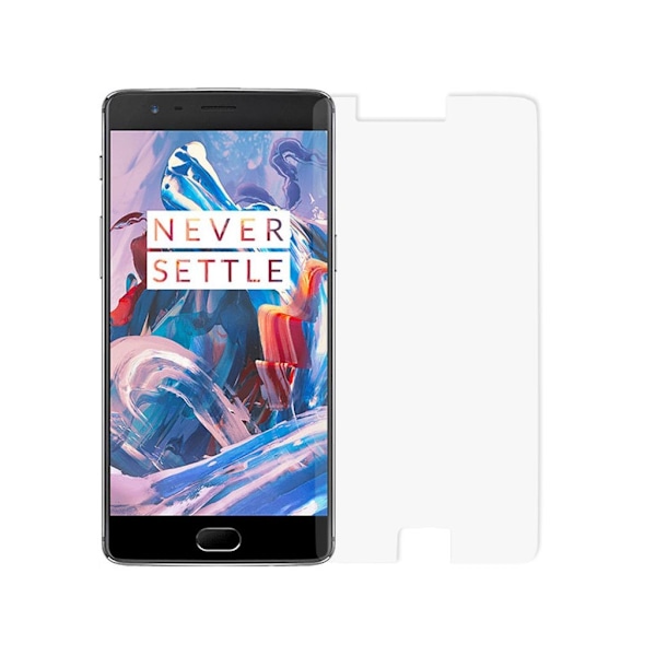OnePlus 3 0.3mm Kaari Reunainen Karkaistu Lasi Näytönsuoja Transparent