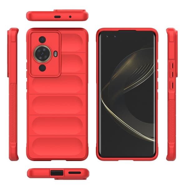 Mjukt greppformat Huawei Nova 11 Pro / Huawei Nova 11 Ultra skal - Röd Röd