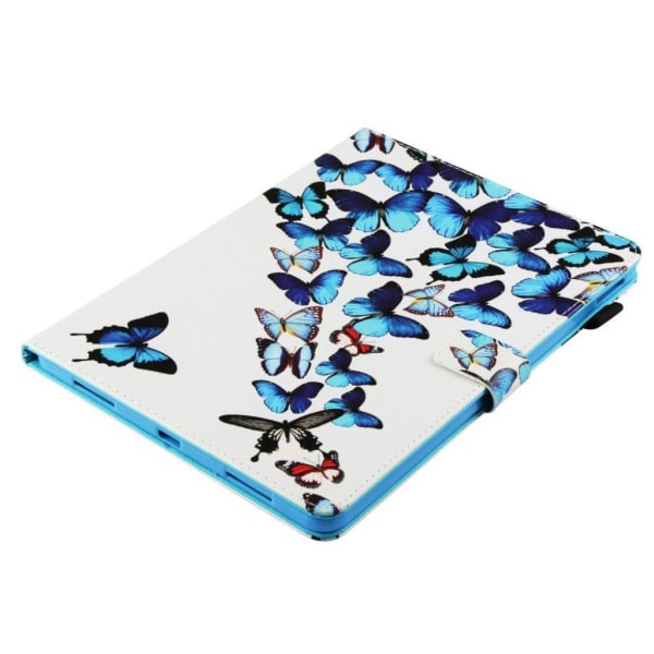 iPad Pro 11" (2018) mønstered læder flip etui - Sommerfugle Blue