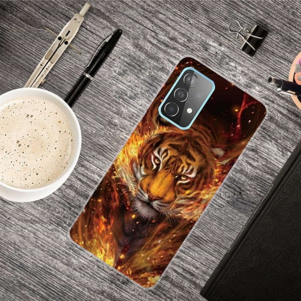 Deco Samsung Galaxy A23 skal - Tiger Och Eld Orange