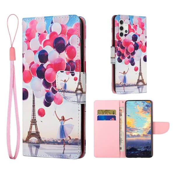 Wonderland Samsung Galaxy A32 flip etui - Ballon Multicolor