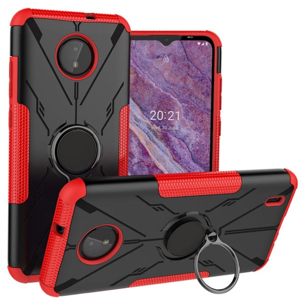 Kickstand-cover med magnetplade til Nokia C10 / C20 - Rød Red