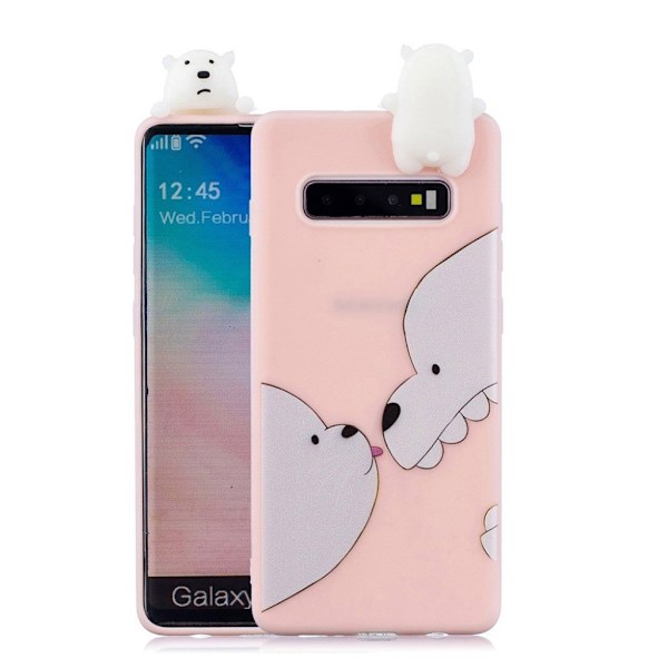 Samsung Galaxy S10 Plus 3D dyre etui - Bjørn Multicolor