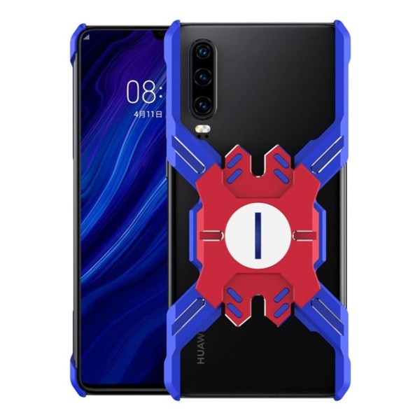 Heroes Huawei P30 X-Shape puskurikotelo - Punainen / Sininen Blue