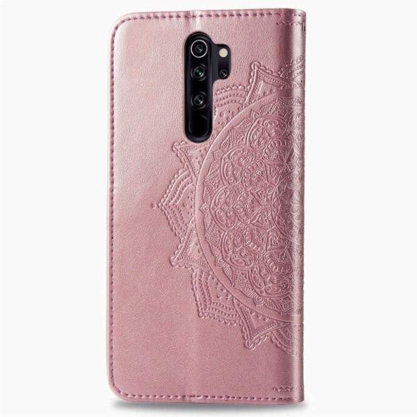 Mandala läder Xiaomi Redmi Note 8 Pro fodral - Rosa Rosa