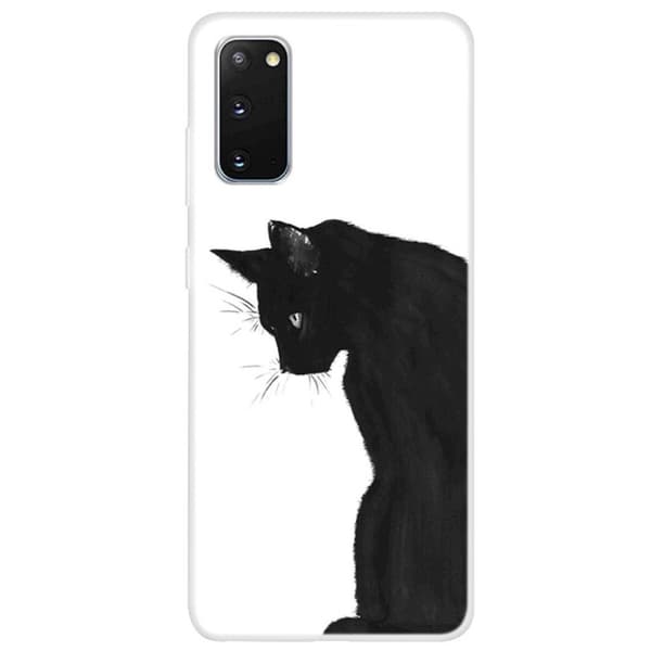 Deco Samsung Galaxy S20 kuoret - Kissa Black