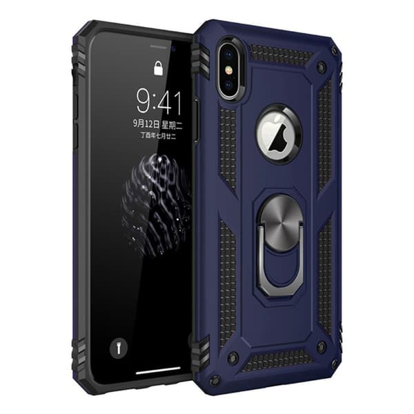 Bofink Combat iPhone XS etui - Blå Blue