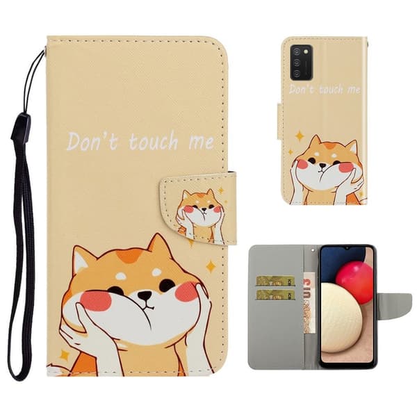 Wonderland Samsung Galaxy A02s Flippetui - Katt Beige