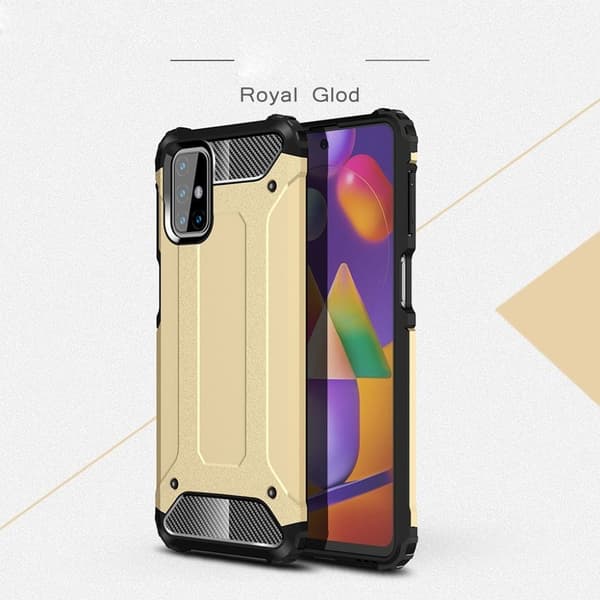 Suoja Samsung Galaxy M31s kotelot - Kulta Gold