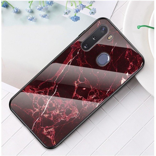 Fantasy Marble Samsung Galaxy A21 kuoret - Punainen Red