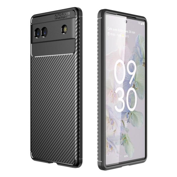 Carbon Shield Google Pixel 6a case - Black Black