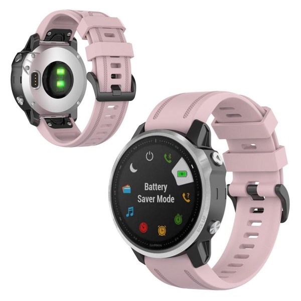 Garmin Fenix 6S kestävä ranneke - Pinkki Pink