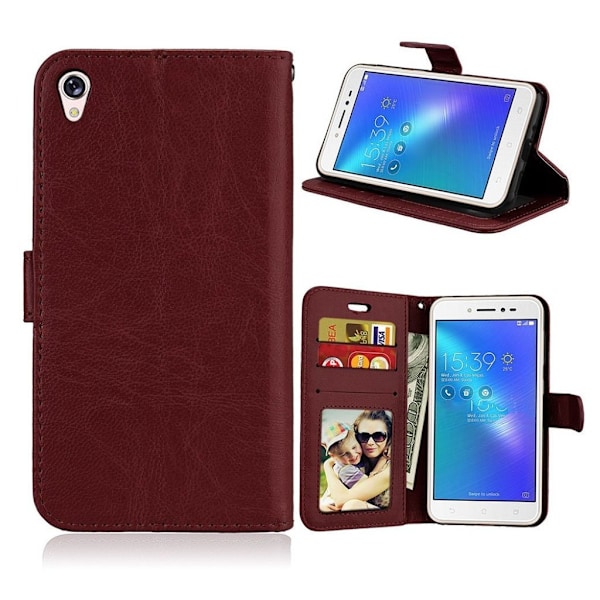 Asus Zenfone Live (ZB501KL) Modernt läder fodral - Brun Brun