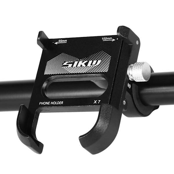Universal 360 graders cykeltelefonholder - Sort Black