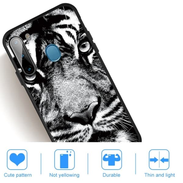 Imagine Samsung Galaxy A21 deksel - Tiger ansikt Black