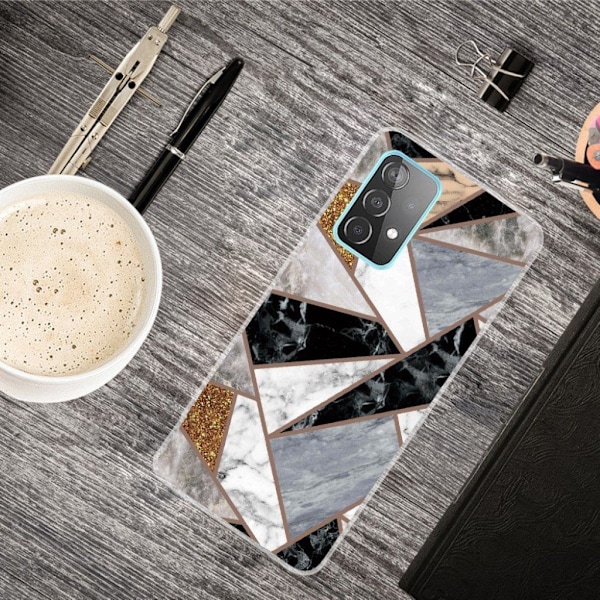 Marble Samsung Galaxy A82 5G Etui - Eathly Marmor Fragmenter Multicolor