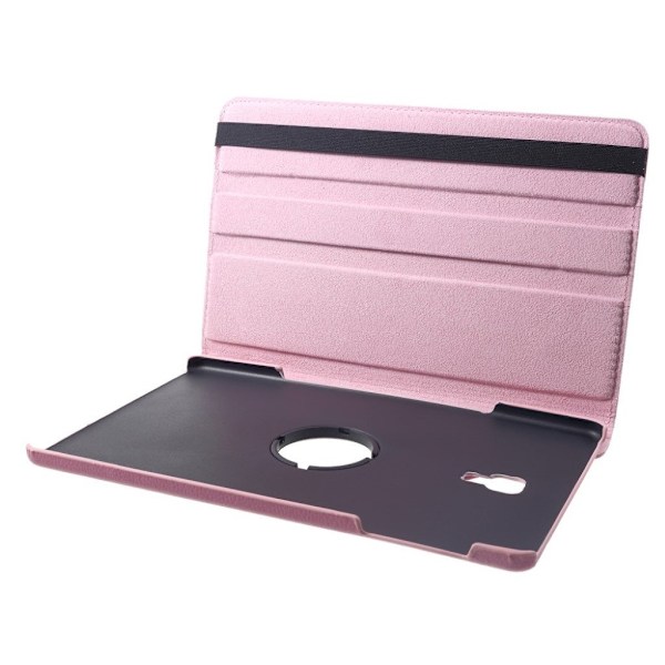 Samsung Galaxy Tab A 10.5 skyddsfodral syntetläder plast stående positioner - Rosa Rosa