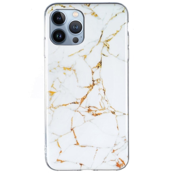 Marmormotiv iPhone 13 Pro Max skal - Vit Vit