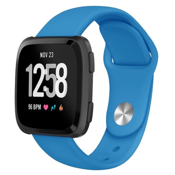 Fitbit Versa Lite Silikon Klokkereim - Størrelse: L / Blå Blue