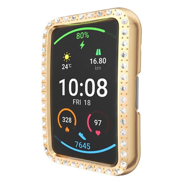 Huawei Watch Fit dekorram med strassstenar Guld