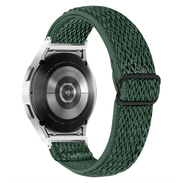 Samsung Galaxy Watch 5 / 5 Pro / 4 nylon urrem - Militærgrøn Green