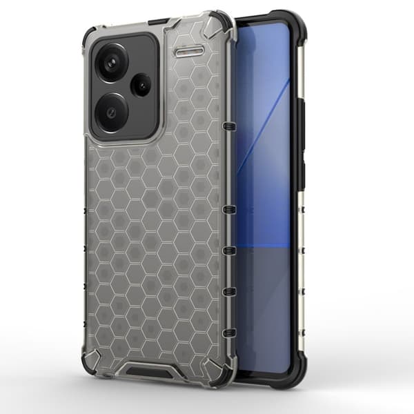 Bofink Honeycomb Xiaomi Redmi Note 13 Pro Plus deksel - Svart Black