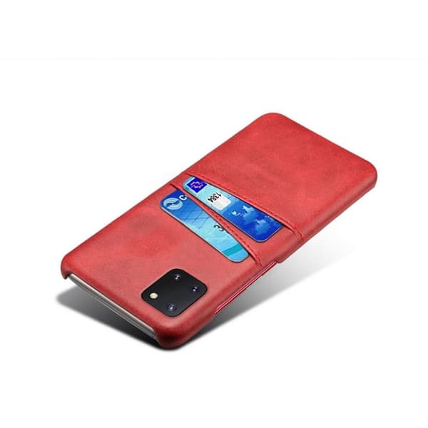 Dual Card Cover - Samsung Galaxy Note 10 Lite - Rød Red