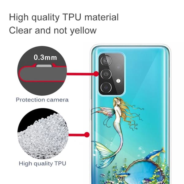 Deco Samsung Galaxy A23 deksel - Havfrue Multicolor