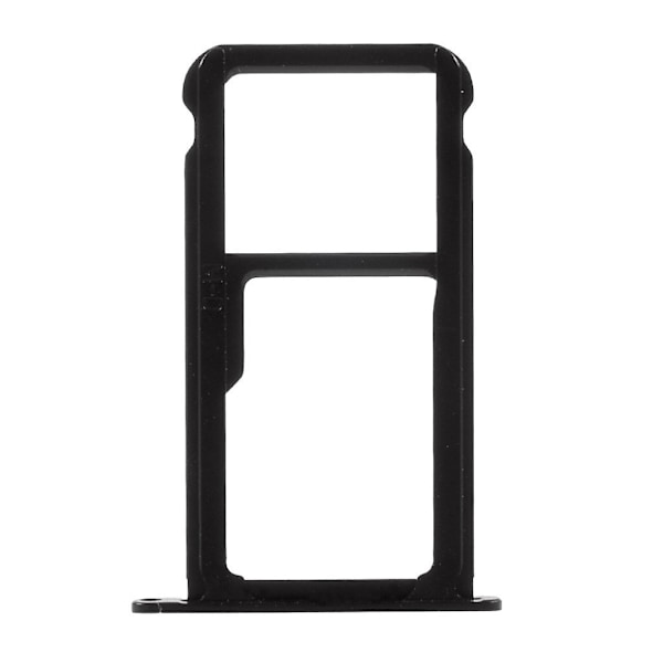Huawei P10 kaksipaikkainen Micro SD SIM-korttipidike - Musta Black