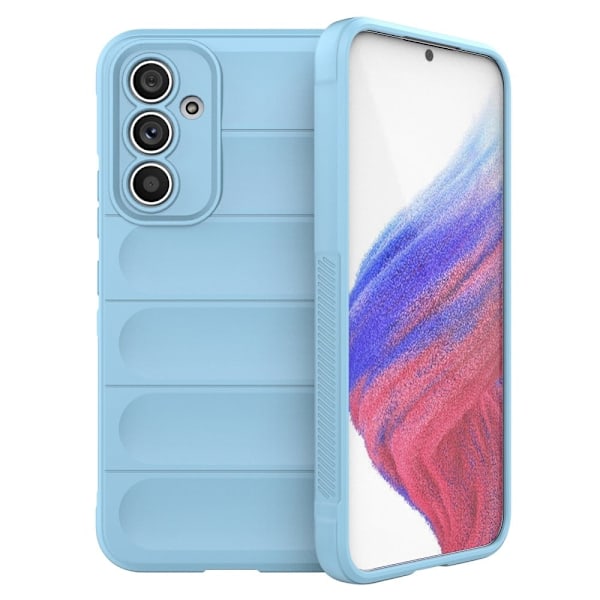 Mjukt greppformat Samsung Galaxy A54 skal - Blå Blå