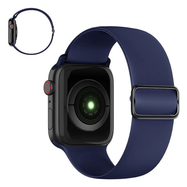 Apple Watch 40 mm justerbar silikone-urrem - Midnatsblå Blue