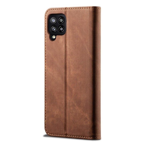 Jeans Samsung Galaxy A42 5G flip etui - brun Brown