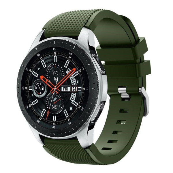 Samsung Galaxy Watch (46mm) twill texture silicone watch band - Grön