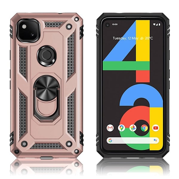 Bofink Combat Google Pixel 4a Etui - Rose Gull Pink
