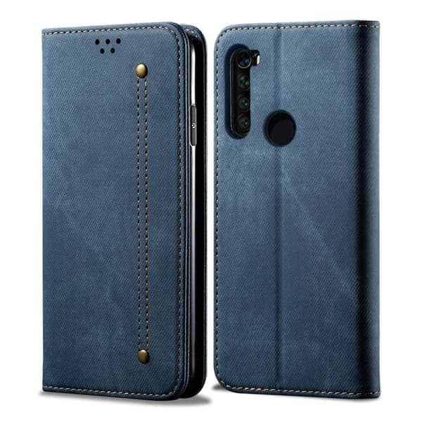 Jeans Xiaomi redmi Note 8 Flip case - Blå Blue