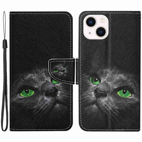 Wonderland iPhone 14 Plus fodral -Svart Svart
