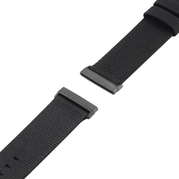 Fitbit Sense 2 / Versa 4 nylonkellohihna - Musta Black