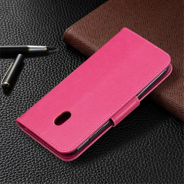 Butterfly Nokia C1 Plus Flip Etui - Rose Pink