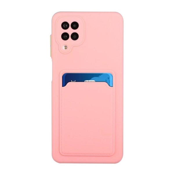 Card Holder Cover til Samsung Galaxy A12 5g - Lyserød Pink