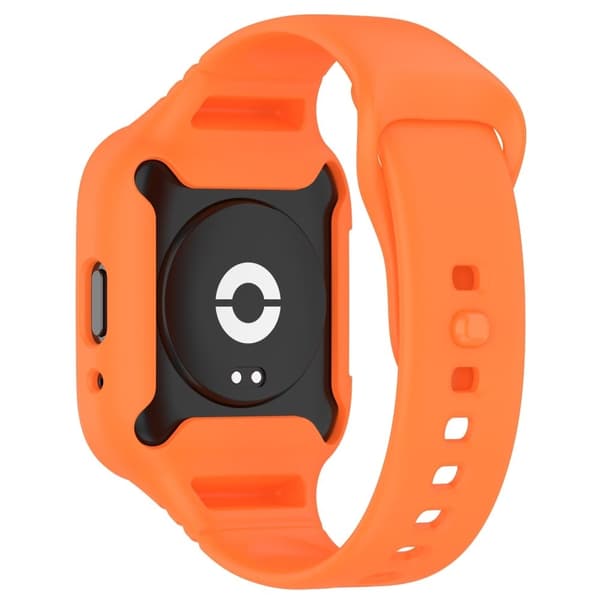 Xiaomi Redmi Watch 3 Active / Lite 3 silikonrem med beskyttelsesdeksel - Oransje Orange