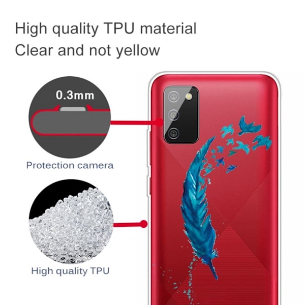 Deco Samsung Galaxy A03s cover - Blå Blue