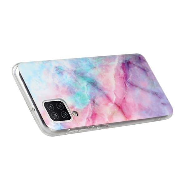 Marble design Samsung Galaxy A12 5G kotelot - Violetti / Ruusu Ja Sininen Sävy Multicolor